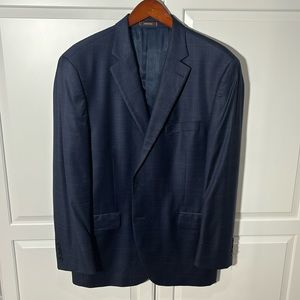 Peter Millar blue patterned sport coat - size 44R